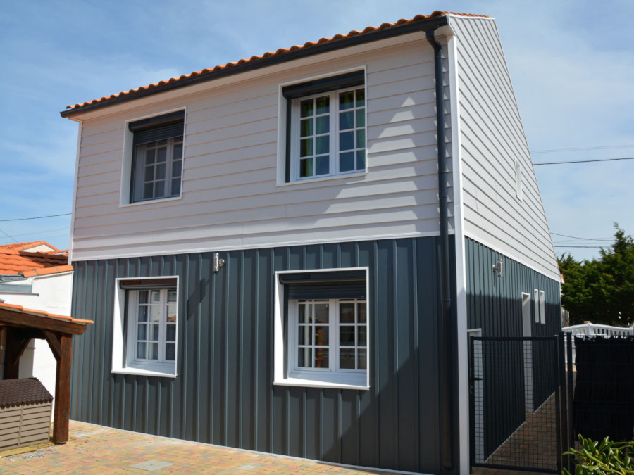 ISOL' Façade 44 - Bardage Alternative Zinc Les Moutiers en Retz